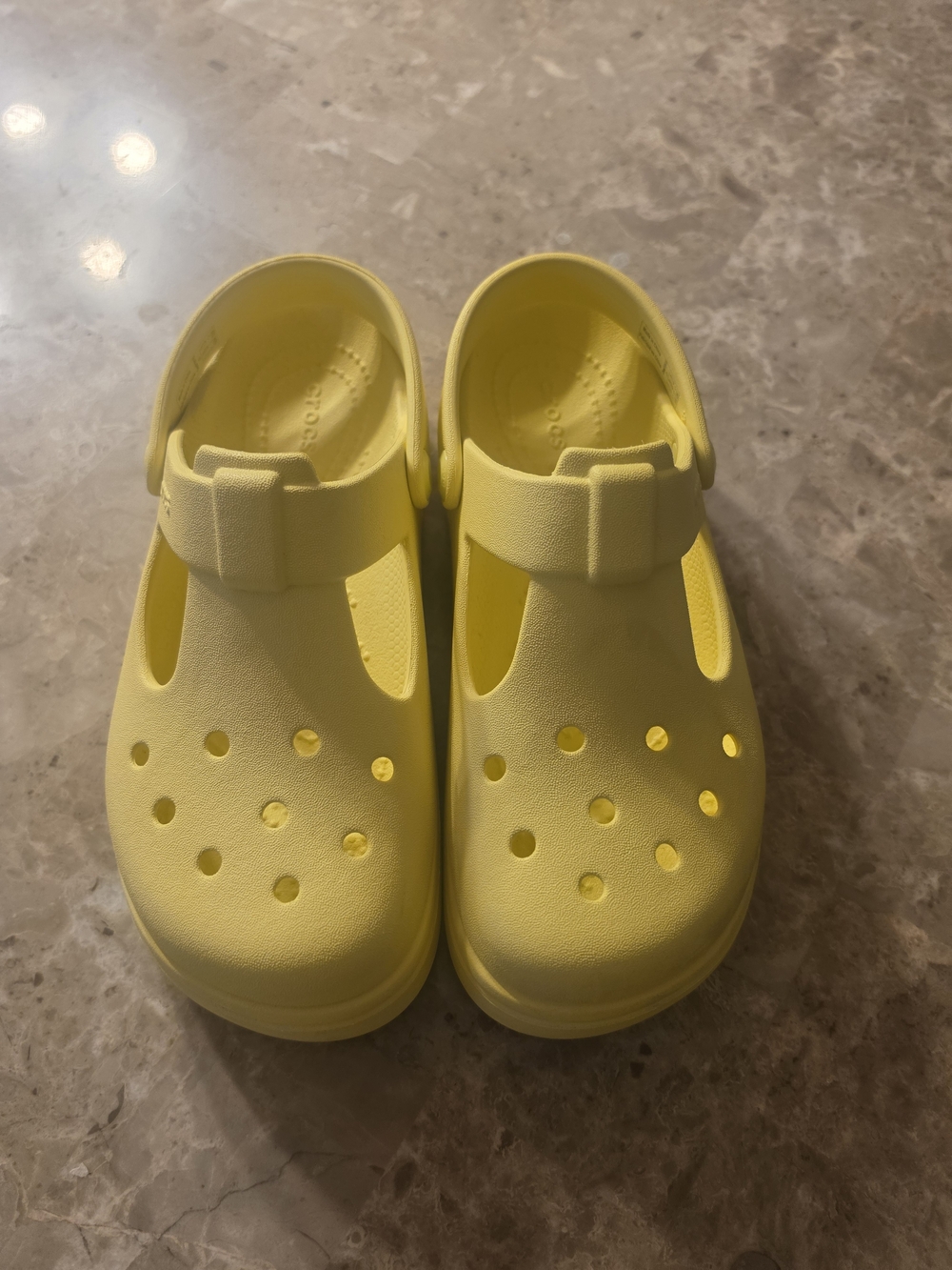 CROCS Kids Bright Yellow Slip-On Clog Sandals